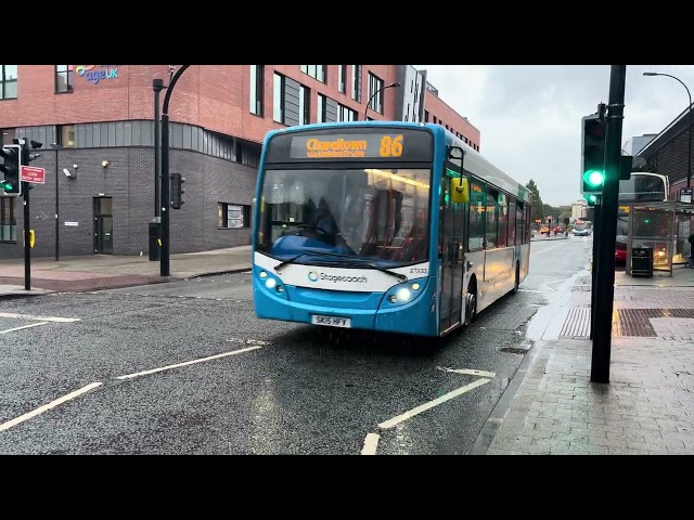 Stagecoach In Sheffield 27233 heads along Eyre Street with a 86 from Lowedges to Chapeltown