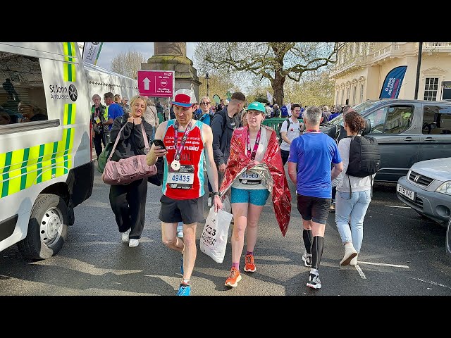 London, England 🏴󠁧󠁢󠁥󠁮󠁧󠁿 Street Walk 2023 - 4K 60fps Walking Tour | London Marathon 2023