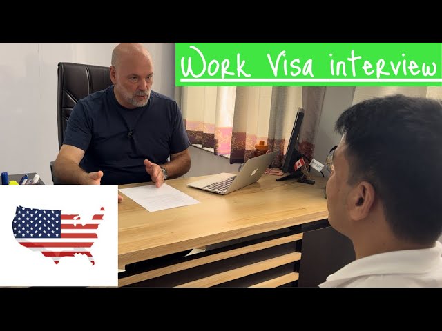 U.S. Work Visa Interview | American Trainer | H1B Visa 🇺🇸🇺🇸