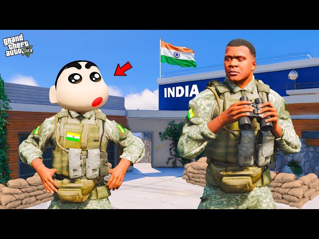 Shinchan & Franklin Become a Indian Army Soldier in Gta 5