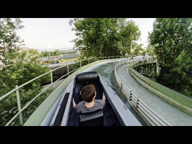 Hersheypark 360 - The Coal Cracker Log Flume POV [8K VR 360]