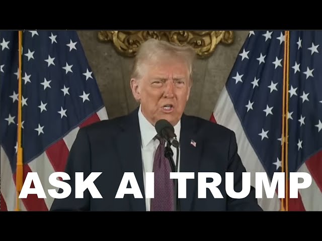 🔴 LIVE: AI TRUMP HOLDS A PRESS CONFERENCE (ask questions!)