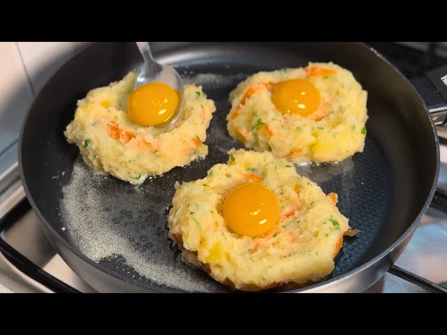 Just Add Eggs With Potatoes & Carrot | Delicious Breakfast Recipe | Just 3 Ingredients, so easy!