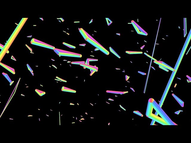 Falling Geometry - 360° Animation