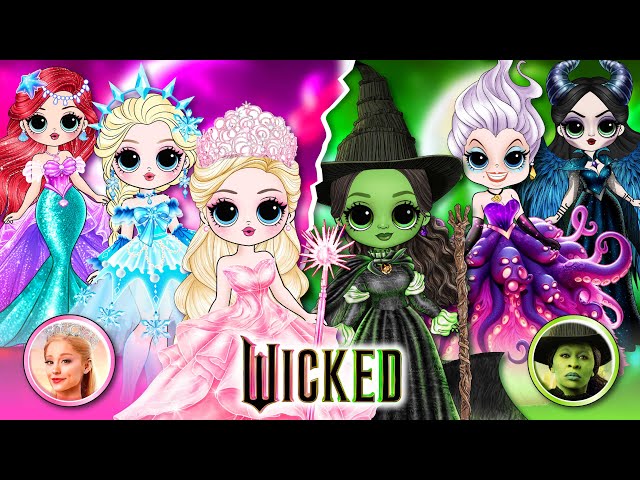 Wicked | Disney Princess or Witch Fashion Contest? | DIY Paper Dolls Fashion