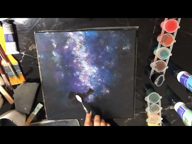 How to draw galaxy 🌌 with simple steps 🩵