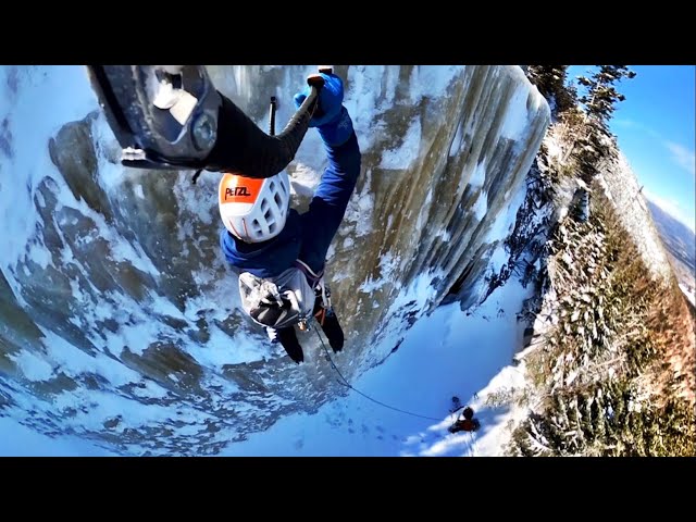 Peer Pressure, Mount Avalon | 360 VR Video Ice Climbing #nemguides #northeastice #gopro