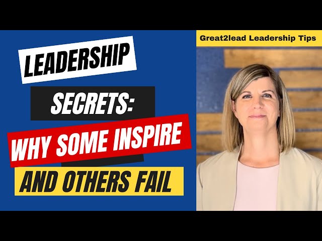 "What secret separates successful leaders from the rest?"