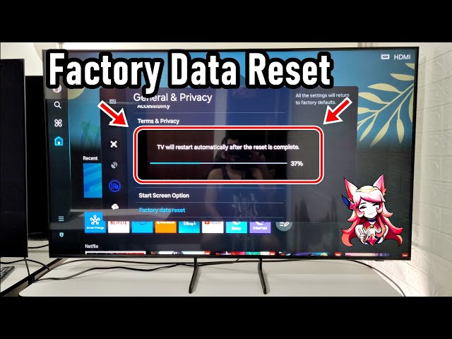 SAMSUNG SMART TV: FACTORY DATA RESET