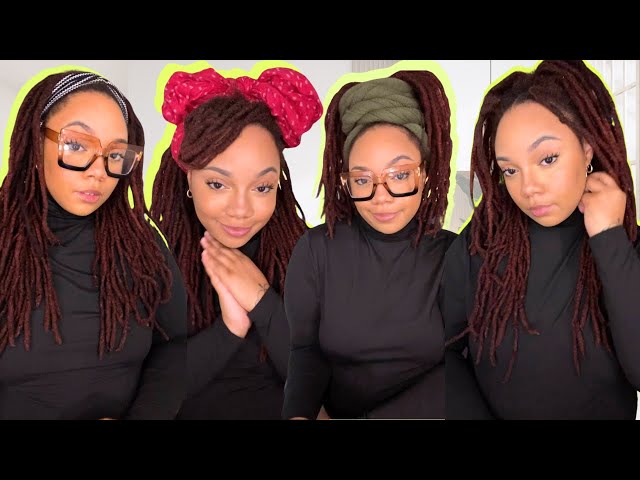 5 EASY NO RETWIST LOC STYLES | For All Length Locs | Easy & Beginner Friendly