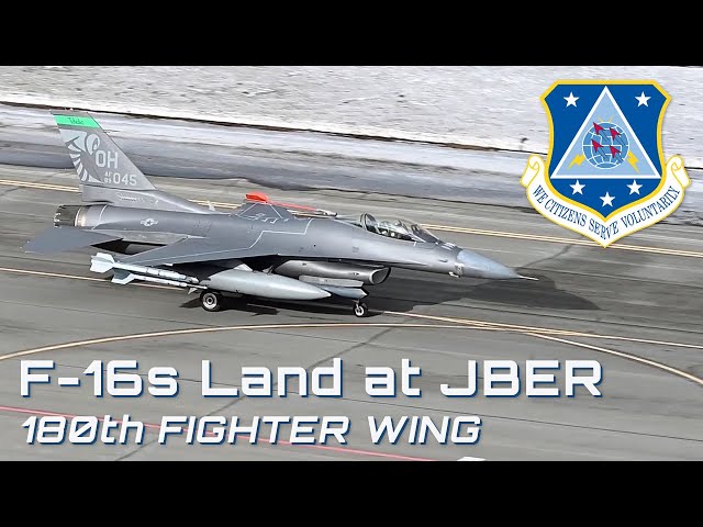 180th Fighter Wing Lands for Arctic Edge 2022