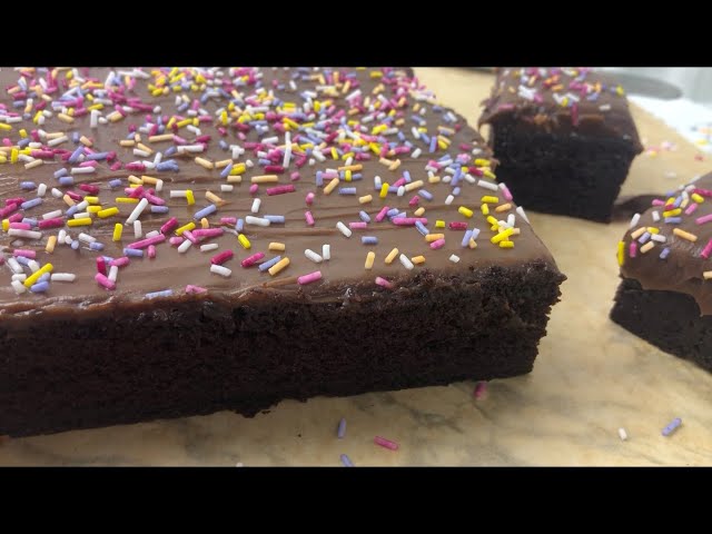 Chocolate Tray Bake • Chocolate Sheet Cake With Chocolate Frosting • Moist Chocolate Cake Recipe