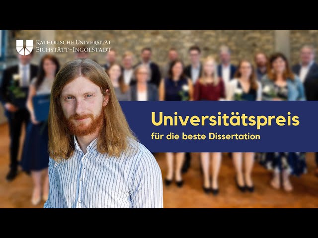 KU-Preis für beste Dissertation: Dr. Franz Wurm