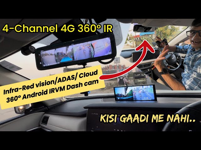 SRS 4Channel Cloud AI 4G ADAS - IR Android dashcam | YouTube infrared & remote live video monitoring