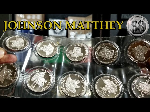 JOHNSON MATTHEY Bill of Rights Silver Round Set