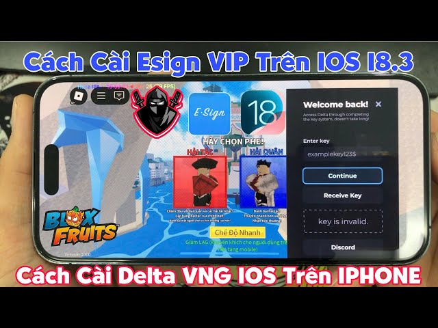 Hướng Dẫn Cài Esign Vip Trên IOS 18 - delta vng ios hack blox fruit vng vip nhất trên IPHONE