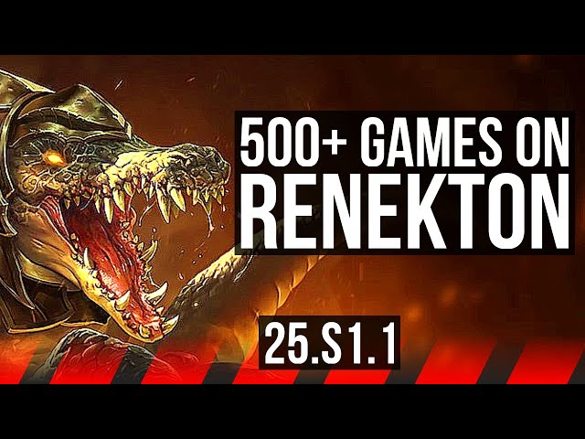 RENEKTON vs DARIUS (TOP) | 500+ games | NA Grandmaster | 25.S1.1