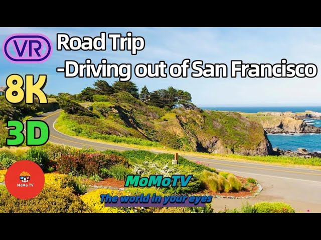 【360° VR】Road Trip from Golden Gate Bridge to the Ocean Beach - 8K 3D 360 VR Video