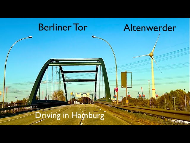 DRIVING IN HAMBURG *[BERLINER TOR ➡️  ALTENWERDER]**[4K]*