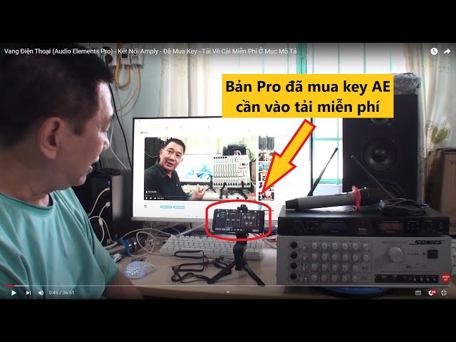 Vang Điện Thoại (Audio Elements Pro) - Kết Nối Amply - Đã Mua Key - Tải Về Cài Miễn Phí Ở Mục Mô Tả