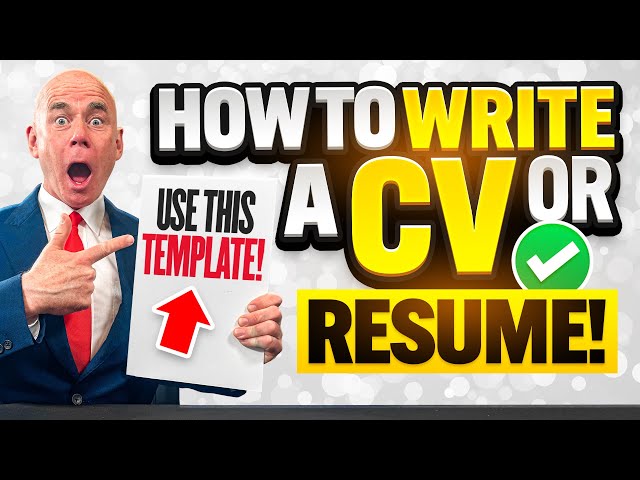 HOW TO WRITE A CV or RESUME IN 2025! (CV and RESUME WRITING TIPS!) CV and RESUME TEMPLATES INCLUDED!