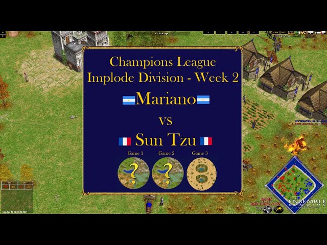 AoM Champions League - Mariano vs SunTzu - Week 2