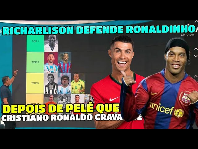 CRISTIANO RONALDO DIZ SER O MELHOR DO MUNDO ACIMA DE PELÉ. RIZEK FEZ UM QUEM É MELHOR. CONFIRA..