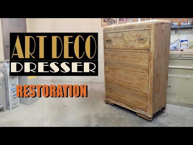 Restoration of an Art Deco Waterfall dresser