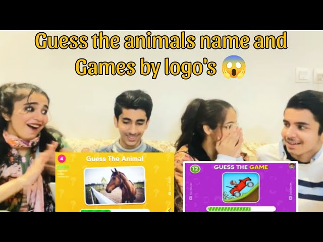 Guess the name of animals and Game logos | challenge 🤩|Entertainment vlog #sadiafaisal #dailyvlogs