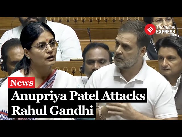 BJP's Anupriya Patel Defends Budget 2024, Criticizes Rahul Gandhi's Remarks