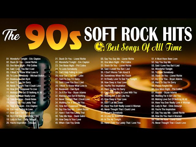 Rod Stewart, Eric Clapton, Bee Gees, Air Supply, Lobo ✌ Soft Rock Love Songs 70s 80s 90s Playlist