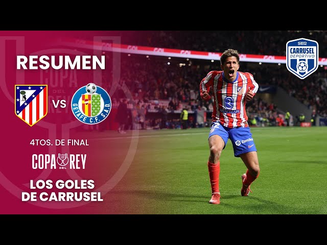 Pase a semis de Copa del Rey en la noche de Giuliano - Resumen del Atlético de Madrid 5-0 Getafe CF