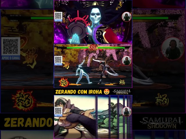 ZERANDO SAMURAI SHODOWN COM IROHA 🤩#snk #iroha #samuraishodown #zerado #shizuka #boss #games #game