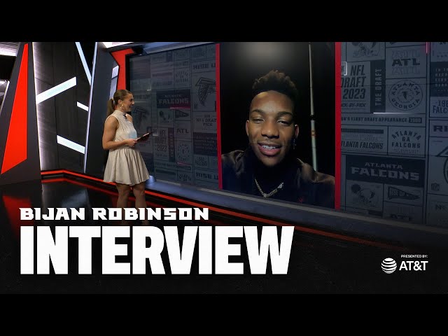 Bijan Robinson's first reactions after being drafted eighth overall | Interviews | Atlanta Falcons