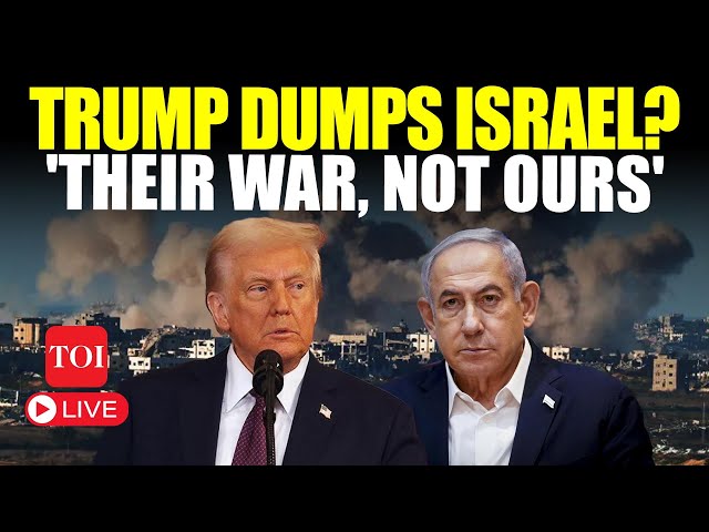 LIVE: Trump Shocks Netanyahu, Dumps Israel Officially? 'Not America's War' | Watch