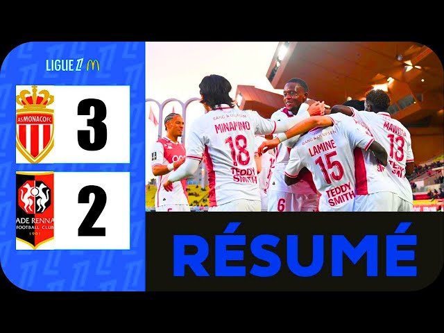 Monaco Rennes | 3-2 | Le Résumé | Ligue 1 2024-25