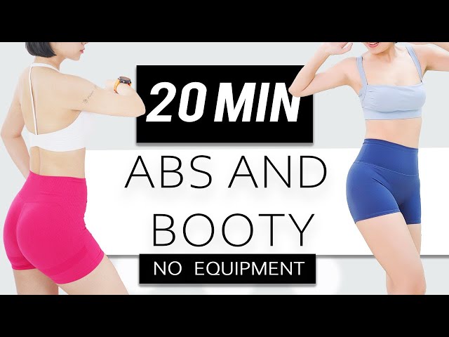 20 MIN SWEATY CARDIO HIIT  - ABS AND BOOTY Home Workout - No Equipment - No Repeats