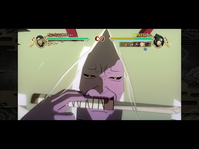 THE THIRD HOKAGE VS SASUKE IN NARUTO SIMULATION GAME REVIEW #Thirdhokage#sasuke#fight