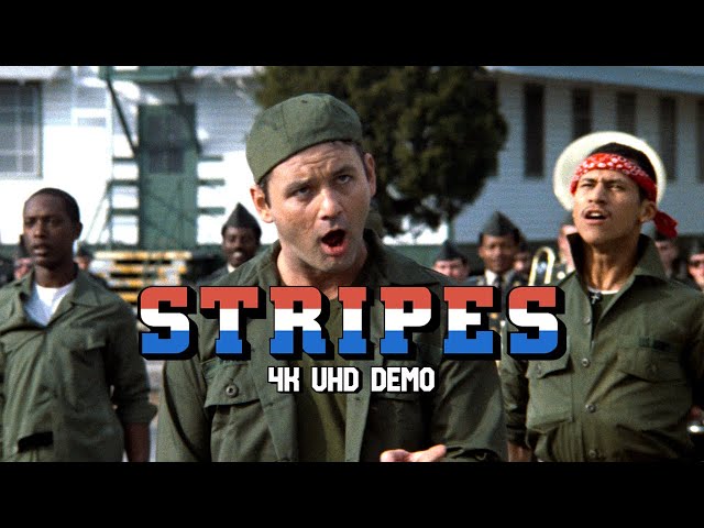 Stripes 4K Ultra HD Demo - "ARMY TRAINING SIR!" | High-Def Digest