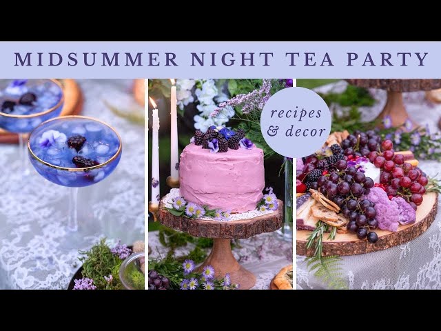 Enchanted Evening Tea Party 🫖🌸🌿 Whimsical Midsummer Night's Dream-Inspired Recipes & Decor Ideas