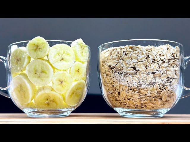 I don't eat sugar! Only bananas and oats! Low-calorie dessert in 5 minutes!