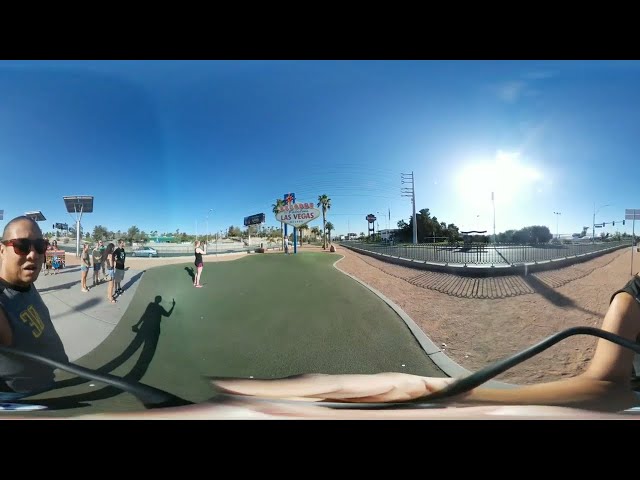 Welcome to Las Vegas sign in 360 degree video!