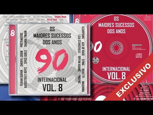 OS MAIORES SUCESSOS DOS ANOS 90 INTERNACIONAL VOL. 8 | 2018 - RSA MUSIC | CD EXCLUSIVO COMPLETO