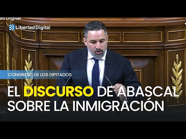 El discurso completo de Abascal sobre la inmigración en el Congreso