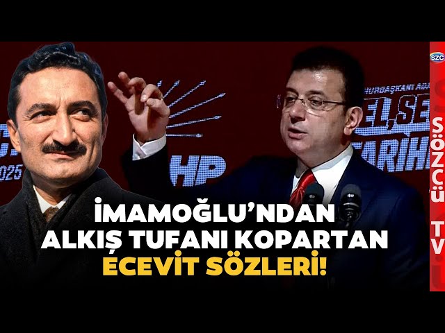 Ekrem İmamoğlu'ndan Tarihi Günde Salonda Alkış Tufanı Kopartan Bülent Ecevit Sözleri!