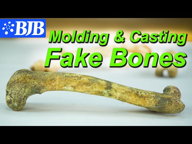 Molding fake bones | Silicone Cut Mold vs 2-Part Mold Comparison