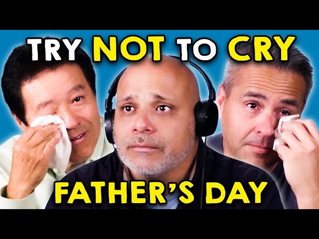 Dads Try Not To Cry Challenge - Father's Day Edition! | React