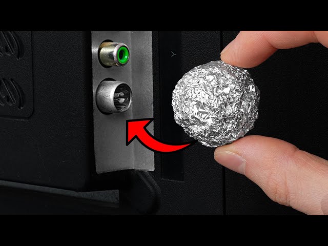 Aluminum  foil opens all the channels of the world! Powerful signal amplifier.