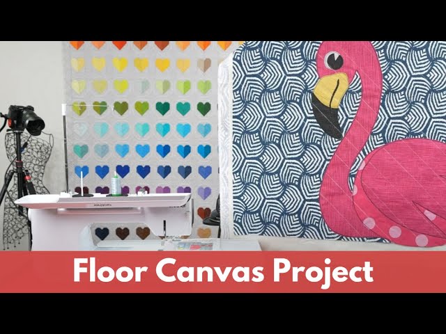 Stitch Your Style: Appliquéd Floor Canvas with Debbie & Brother Luminaire 3