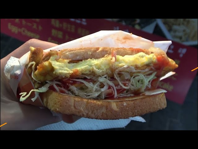 Amazing ! Ham Cheese Egg Toast - Korean Street Food Vlogs